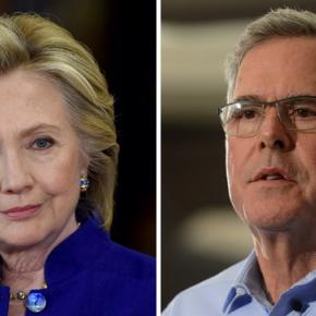 Hilary Clinton and Jeb Bush